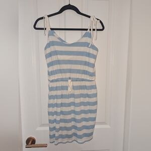 ONLY Light Blue and White Striped Top